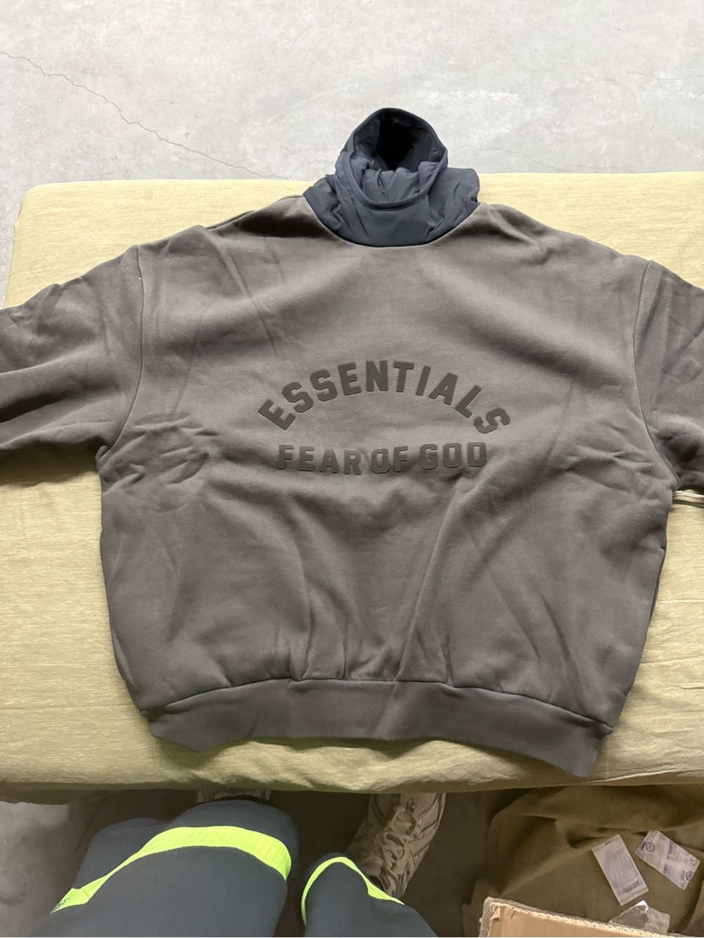 ESSENTIALS Fear of God Pullover Sweatshirt - Charcoal Gray